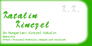 katalin kinczel business card